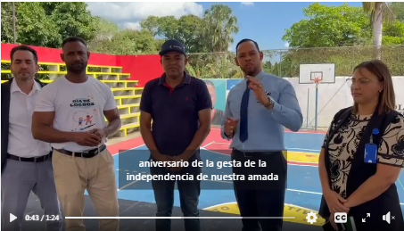 24 Febrero – El Distrito Educativo 0609 y La Alcaldía De San Víctor invitan los actos en conmemoración del Día De La Independencia Nacional, este jueves 26 de febrero a a partir de la 7:30 de la Mañana.