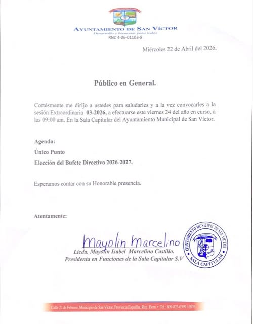 23 Abril – #Convocatoria