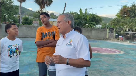 26 Mayo – Alcalde Pedro Estrella realiza levantamiento de varias canchas en el municipio de San Víctor.